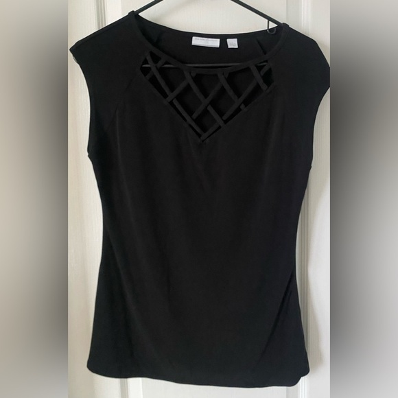 Elegant Black Sleeveless Top size-S - Picture 1 of 5